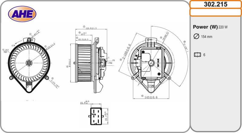 AHE Ventilatore abitacolo 302.215