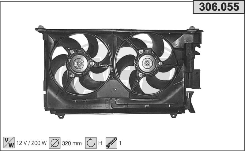 AHE Ventola, Raffreddamento motore 306.055