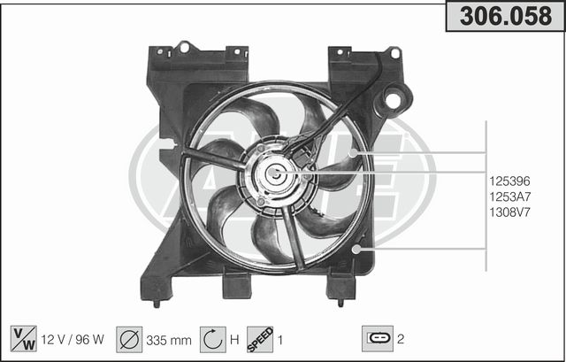 AHE Ventola, Raffreddamento motore 306.058