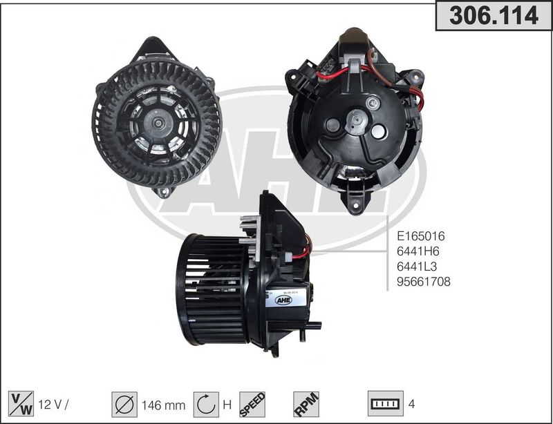 AHE Ventilatore abitacolo 306.114