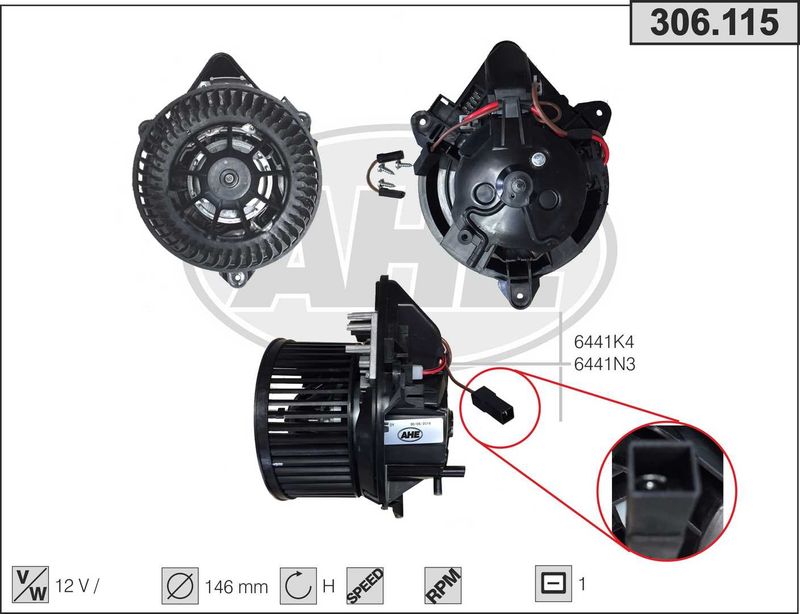 AHE Ventilatore abitacolo 306.115