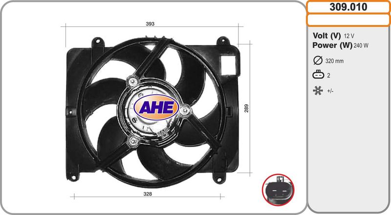AHE Ventola, Raffreddamento motore 309.010