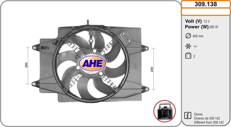 AHE Ventola, Raffreddamento motore 309.138