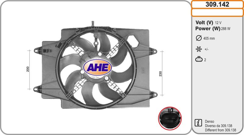 AHE Ventola, Raffreddamento motore 309.142