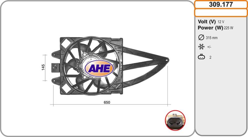 AHE Ventola, Raffreddamento motore 309.177