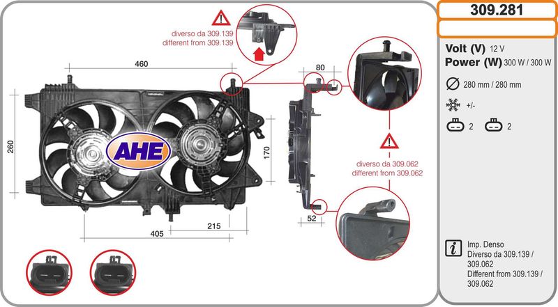 AHE Ventola, Raffreddamento motore 309.281