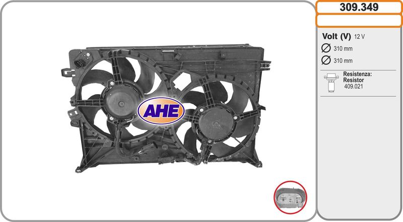 AHE Ventola, Raffreddamento motore 309.349