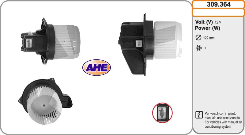 AHE Ventilatore abitacolo 309.364
