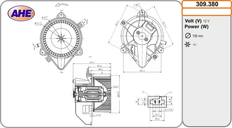 AHE Ventilatore abitacolo 309.380