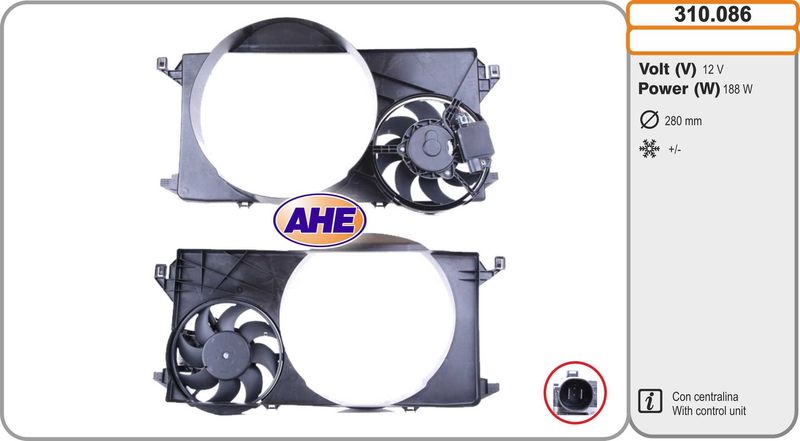 AHE Ventola, Raffreddamento motore 310.086