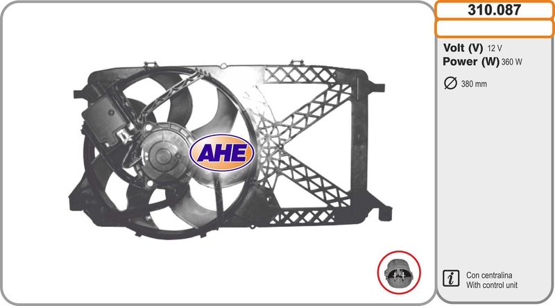 AHE Ventola, Raffreddamento motore 310.087
