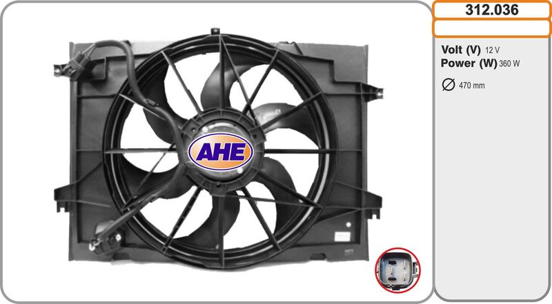 AHE Ventola, Raffreddamento motore 312.036