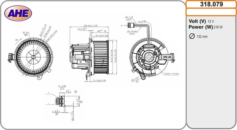AHE Ventilatore abitacolo 318.079