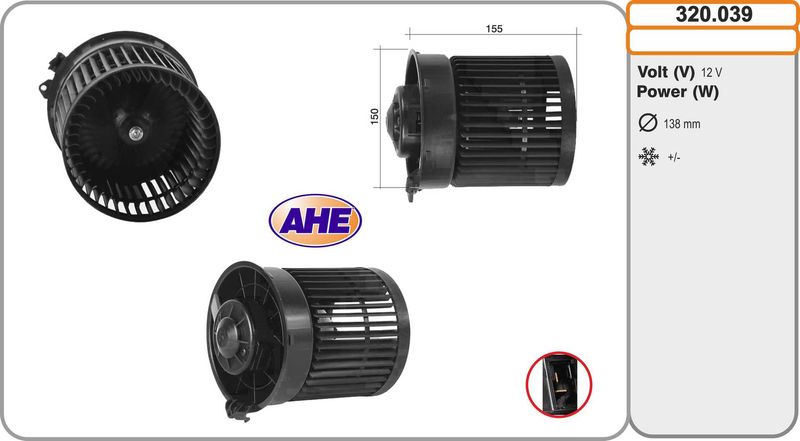 AHE Ventilatore abitacolo 320.039