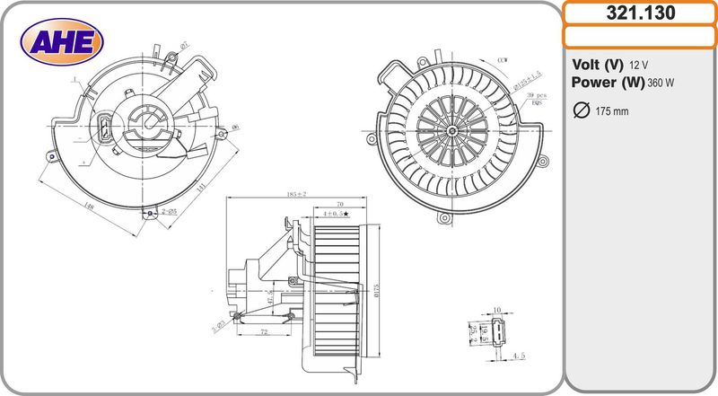 AHE Ventilatore abitacolo 321.130
