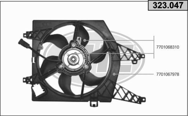AHE Ventola, Raffreddamento motore 323.047