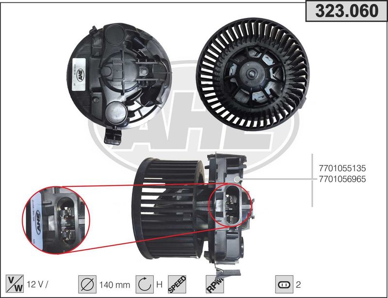 AHE Ventilatore abitacolo 323.060