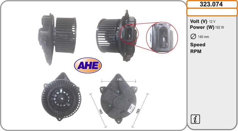 AHE Ventilatore abitacolo 323.074