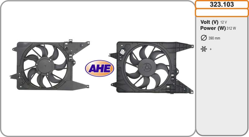 AHE Ventola, Raffreddamento motore 323.103