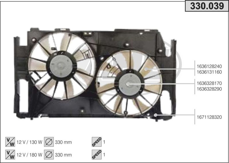 AHE Ventola, Raffreddamento motore 330.039