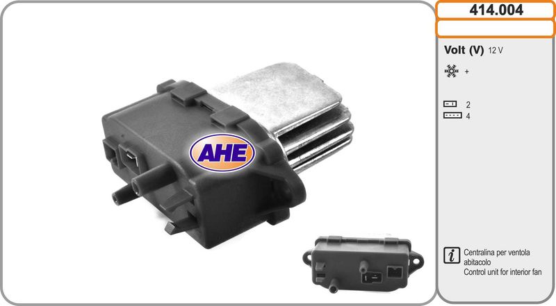 AHE Centralina, Ventola elettr. (Raffreddamento motore) 414.004