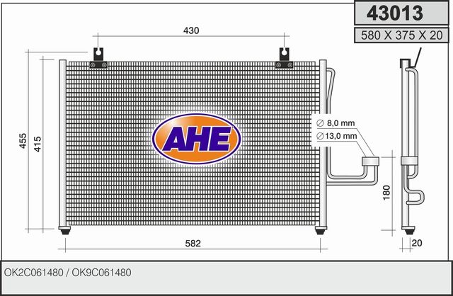 AHE Condensatore, Climatizzatore 43013