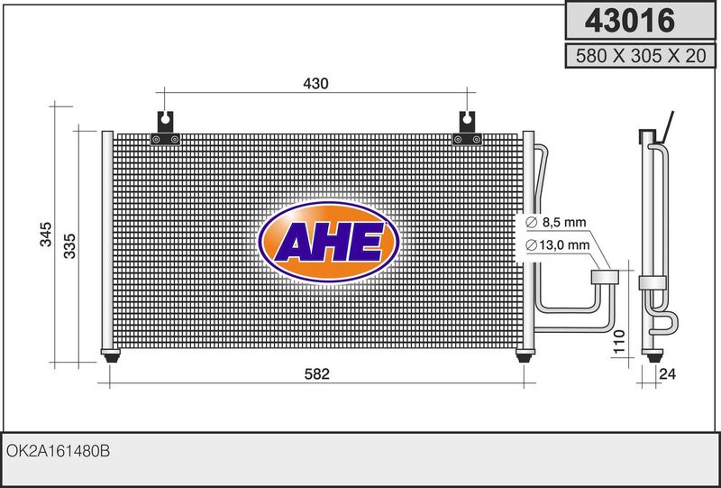 AHE Condensatore, Climatizzatore 43016