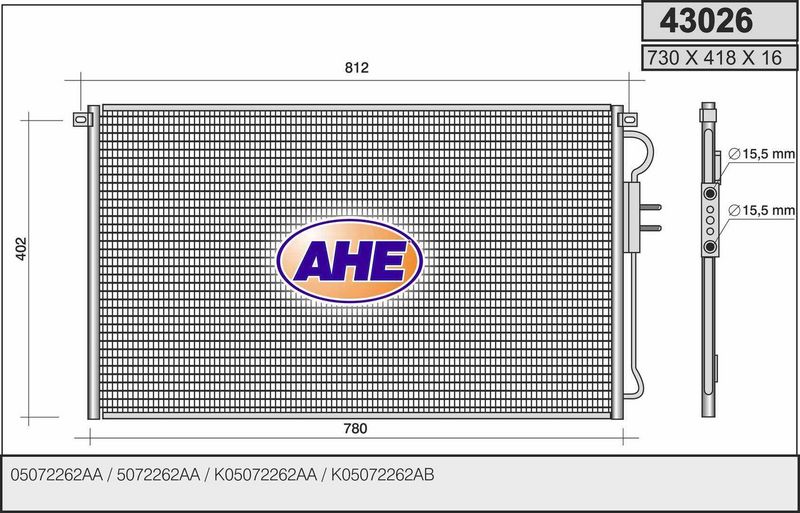 AHE Condensatore, Climatizzatore 43026