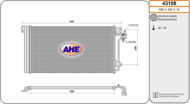 AHE Condensatore, Climatizzatore 43108