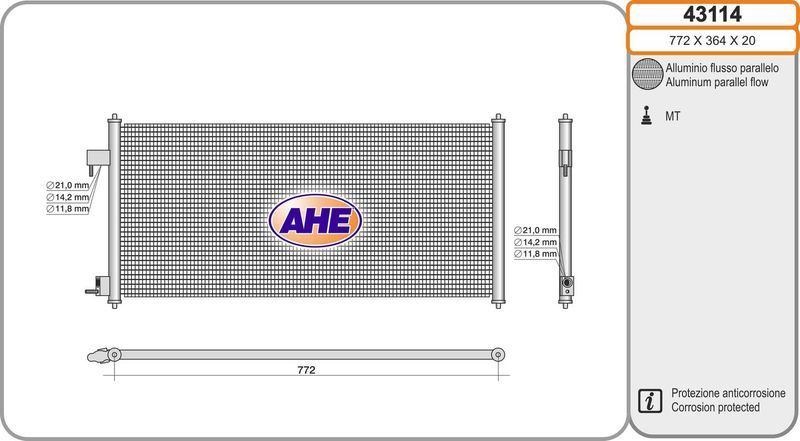 AHE Condensatore, Climatizzatore 43114