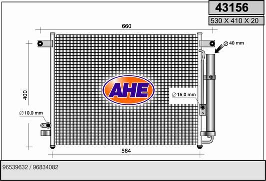AHE Condensatore, Climatizzatore 43156
