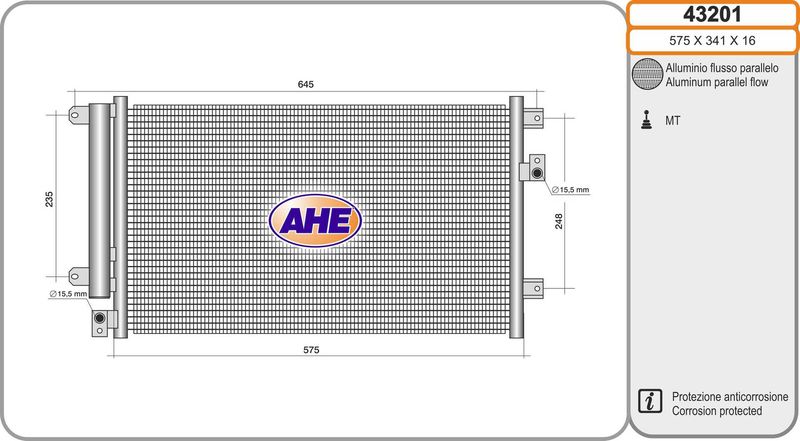 AHE Condensatore, Climatizzatore 43201