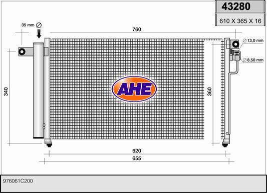 AHE Condensatore, Climatizzatore 43280