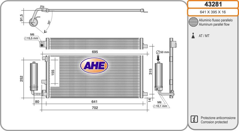 AHE Condensatore, Climatizzatore 43281