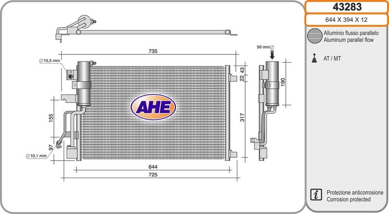 AHE Condensatore, Climatizzatore 43283