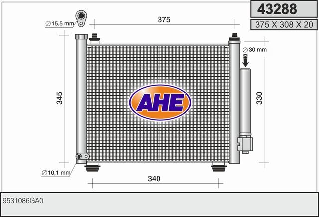 AHE Condensatore, Climatizzatore 43288