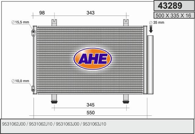 AHE Condensatore, Climatizzatore 43289