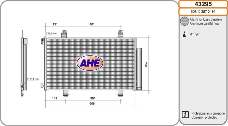 AHE Condensatore, Climatizzatore 43295