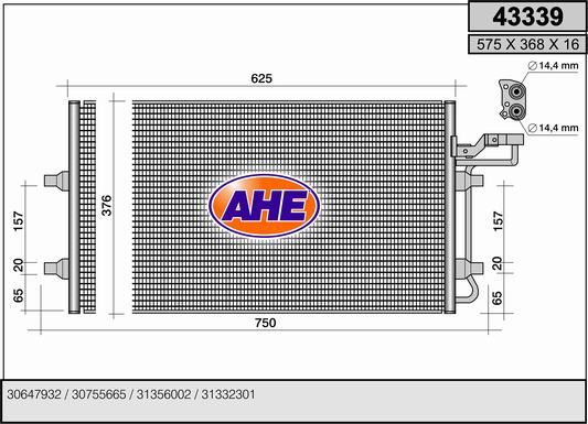 AHE Condensatore, Climatizzatore 43339