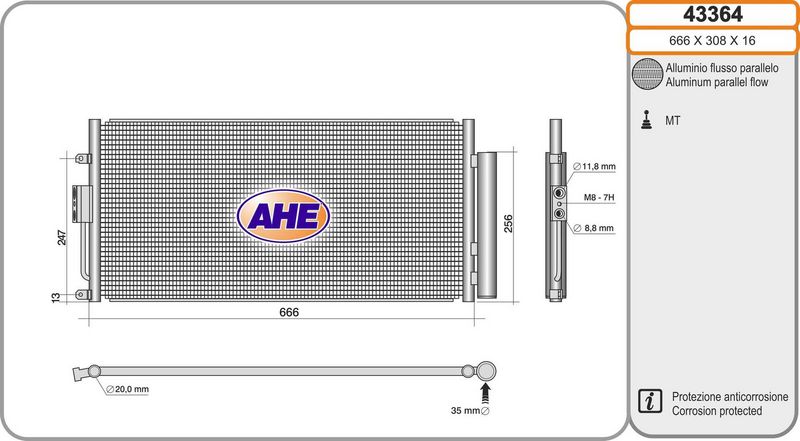 AHE Condensatore, Climatizzatore 43364