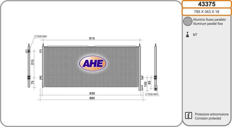 AHE Condensatore, Climatizzatore 43375