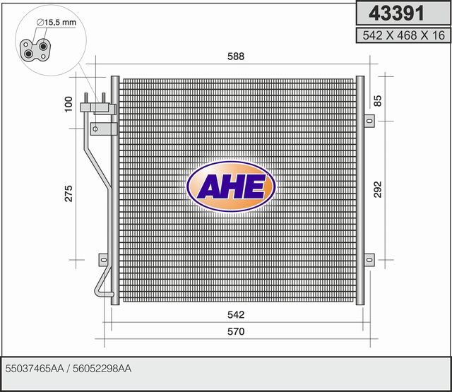 AHE Condensatore, Climatizzatore 43391