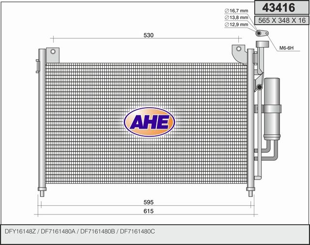 AHE Condensatore, Climatizzatore 43416