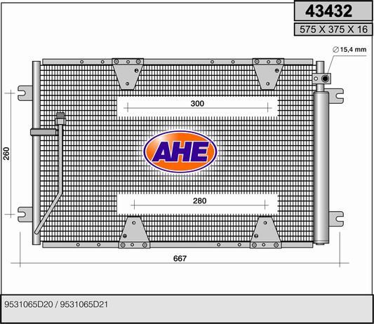 AHE Condensatore, Climatizzatore 43432