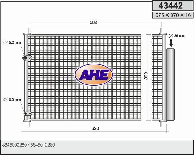 AHE Condensatore, Climatizzatore 43442