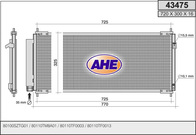 AHE Condensatore, Climatizzatore 43475