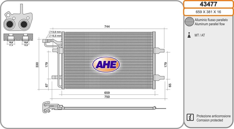 AHE Condensatore, Climatizzatore 43477