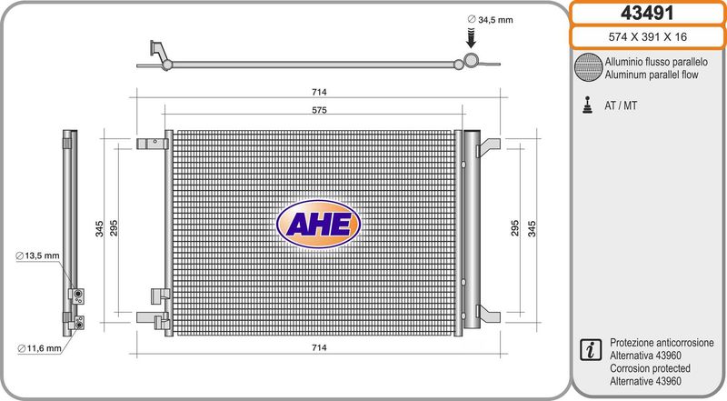 AHE Condensatore, Climatizzatore 43491