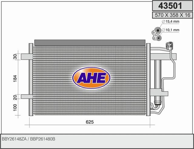 AHE Condensatore, Climatizzatore 43501