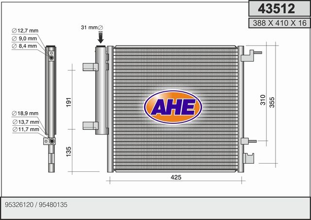 AHE Condensatore, Climatizzatore 43512
